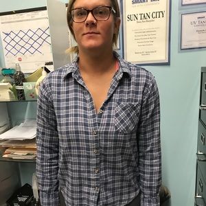 MAKE AN OFFER!! Blue flannel!!!